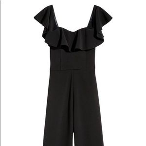 H&M off shoulder ruffled romper